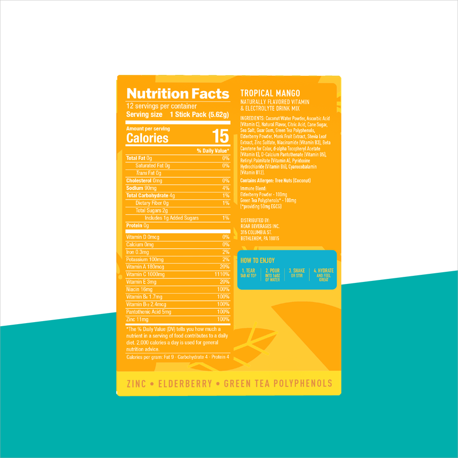 Load image into Gallery viewer, Tropical Mango Immune Support Powder (12 pack)